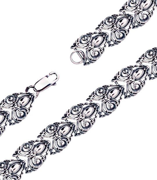 Strieborný náramok – Kvapôčka nová 49013