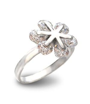 Strieborný prsteň so zirkónmi 19052