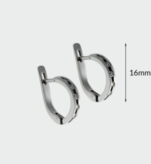 Strieborné náušnice so zirkónmi – Zuzana