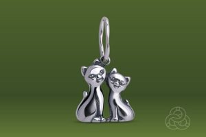 Strieborný prívesok – Mačiatka