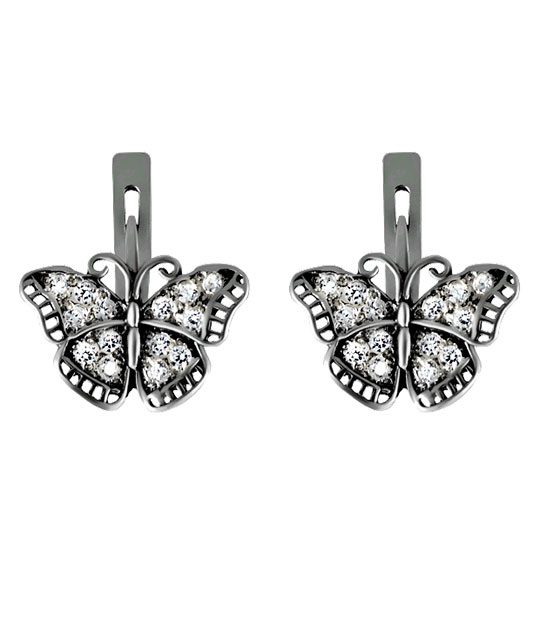 Strieborné náušnice so zirkónmi – Amauris 29055