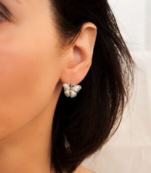 Strieborné náušnice so zirkónmi 29055 Amauris