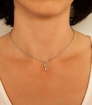 Strieborný prívesok – Kľúčik 39018 Strieborný prívesok na náramok alebo retiazku 39018 Kľúčik