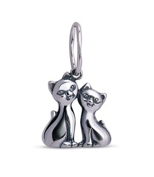 Strieborný prívesok – Mačiatka 39045